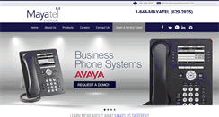 Desktop Screenshot of mayatelsystems.com